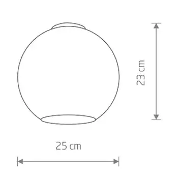 Jadalniany klosz Cameleon Monaco 10204 Nowodvorski ball przydymiony