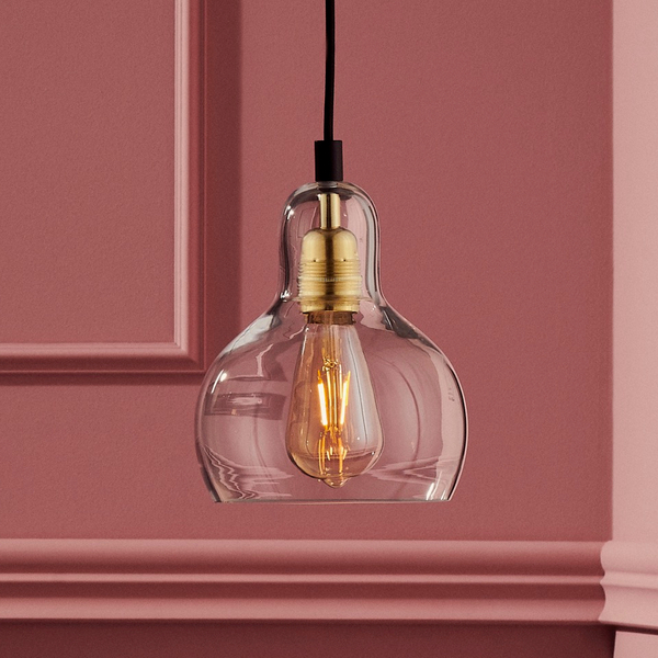 Skandynawska LAMPA wisząca LONGIS 10871105 Kaspa szklana OPRAWA loftowy ZWIS łezka kropla drop złota przezroczysta czarna