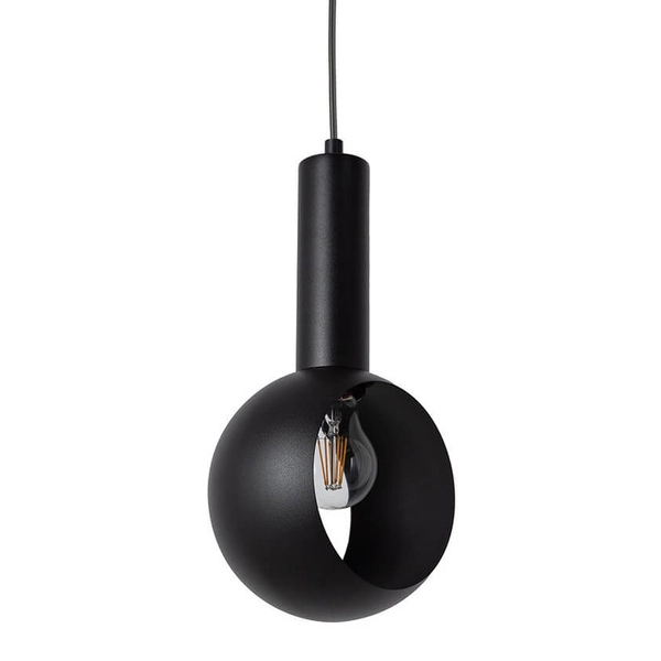 Lampa zwisowa Vitrum 41108 ball do salonu bubble metalowa czarna