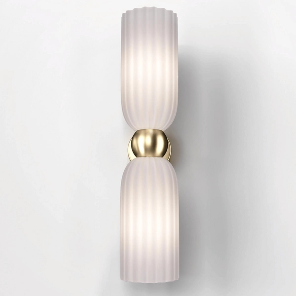 Lampa ścienna Antic MOD302WL-02W szklana złota biała