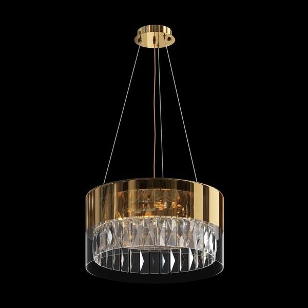 Wisząca lampa glamour Wonderland MOD313PL-04G crystal złota