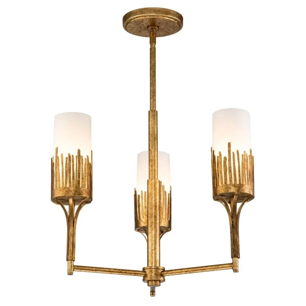 Potrójna lampa wisząca Sawgrass QN-SAWGRASS-3-DG-O tubki białe złote