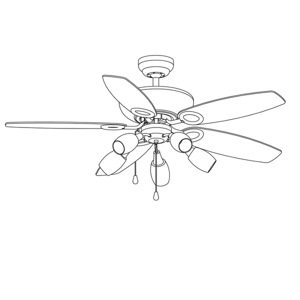Lampowentylator Jerry 0337 drewniany do sypialni nad łóżko chrom
