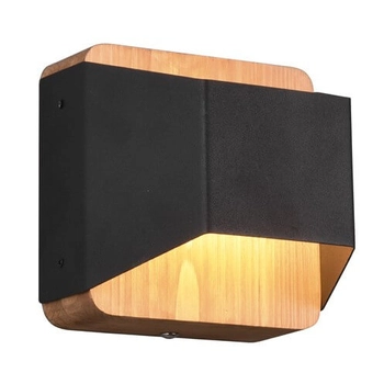 Naścienna lampa ARINO 224810132 LED 4,3W 3000K do jadalni czarny drewniany