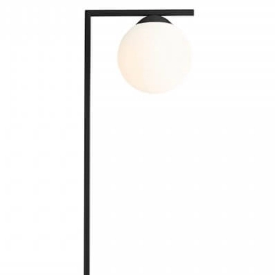 Minimalistyczna lampa stojąca Zac 1038A1_1 czarna biała