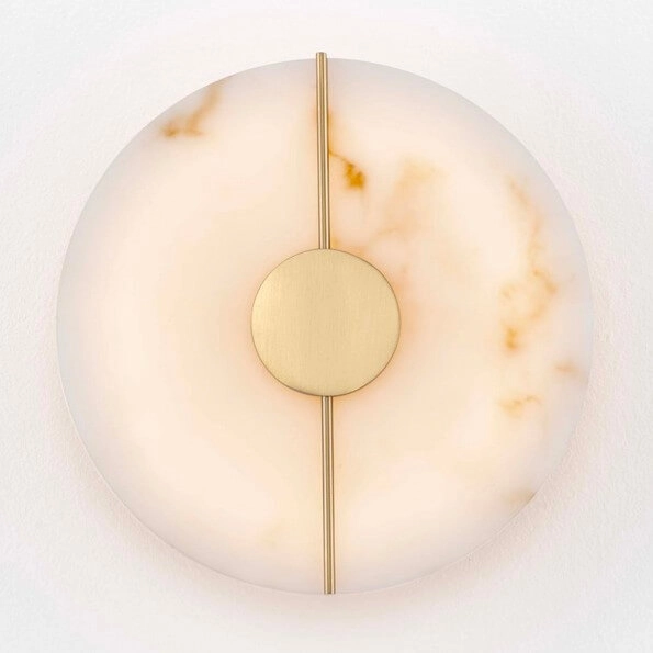 Lampa ścienna okrągła MAIRANA LE44619 LED 12W 3000K moneta złota biała