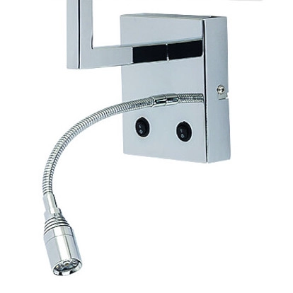 Kinkiet LAMPA ścienna HOTEL LED 2,2W 6800 Nowodvorski abażurowa OPRAWA do czytania na peszlu biała