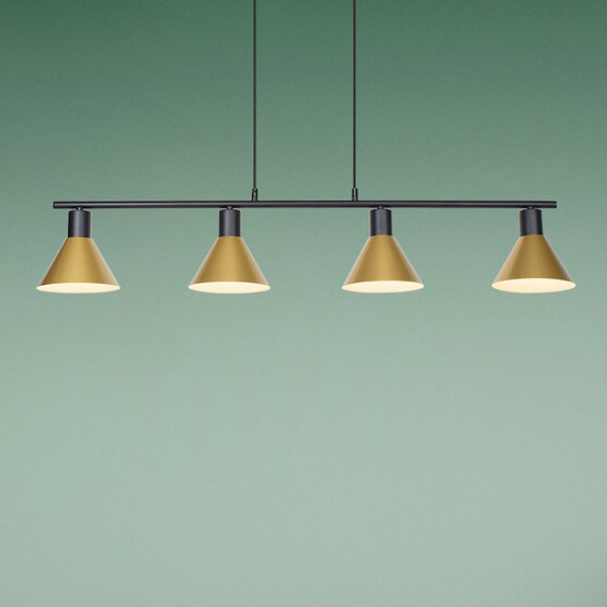 Wisząca lampa nowoczesna Alvaro 3160 do jadalni nad stół czarna złota