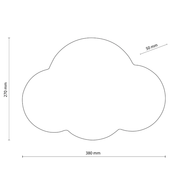 Dziecięcy kinkiet chmurka Cloud 4966 TK Lighting metalowy niebieski
