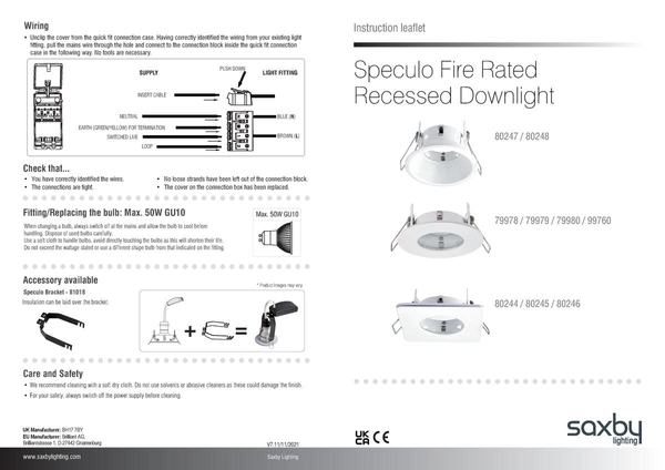 Oczko podtynkowe Speculo 80248 Saxby wpust IP65 czarny mat