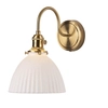 Ceramiczna lampa na ścianę Hadano HAD0740-09 mosiądz biały