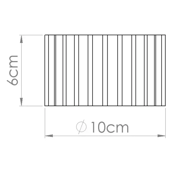 Ryflowana lampa sufitowa AURA SL.1787 tubka metalowa czarna