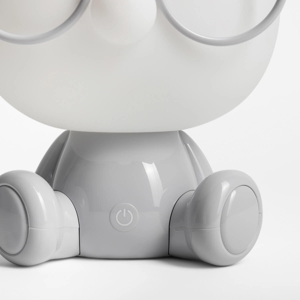 Dekoracyjna lampka nocna Sheep KDR-612-GR Zumaline LED 3W 4000K biała szara