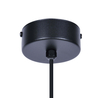 Lampa wisząca Savoy K-4921 szklana kula biała czarna