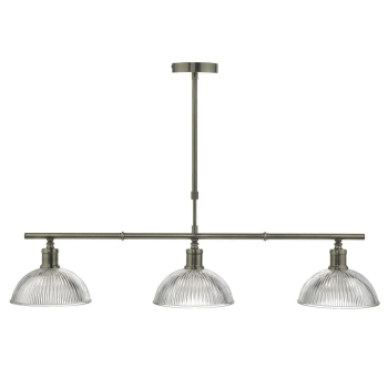 Lampa sufitowa do kuchni Dara DAR0375 nad wyspę szklany mosiądz