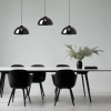 Kopułowa wisząca lampa GAMMA BLACK MLP1063 do jadalni czarny