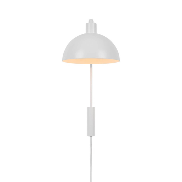 Szklana lampa ścienna Ellen 2213721001 do sypialni biały