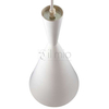 LAMPA wisząca MODERN 306777 Polux metalowa OPRAWA skandynawska ZWIS stożek biały złoty