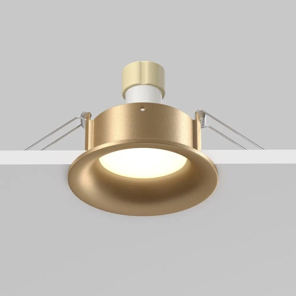 Zewnętrzne oczko podtynkowe Slim DL088-GU10-RD-MG IP65 złote