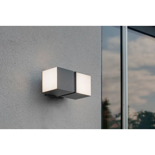 Kinkiet ogrodowy CUBA 5193808118 antracyt LED 24,4W 4000K IP54 na elewację
