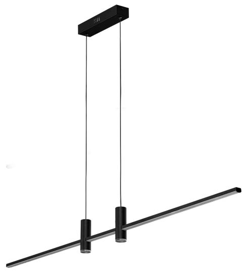 Wisząca lampa ledowa Gerardo AZ5447 24W pilot czarna