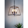 Lampa wisząca na łańcuchu ACADEMY ACA8622 trapez czarny