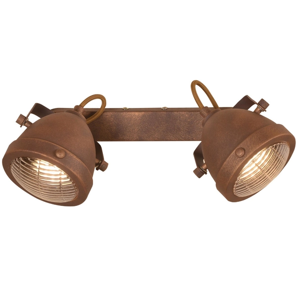 Sufitowa LAMPA plafon FRODO 92-71071 Candellux rustykalna OPRAWA regulowane reflektorki metalowe rdzawe