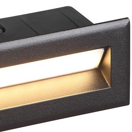 Wpust LAMPA schodowa BAY LED 8165 Nowodvorski metalowa OPRAWA zewnętrzna LED 5W 3000K outdoor IP54 czarna