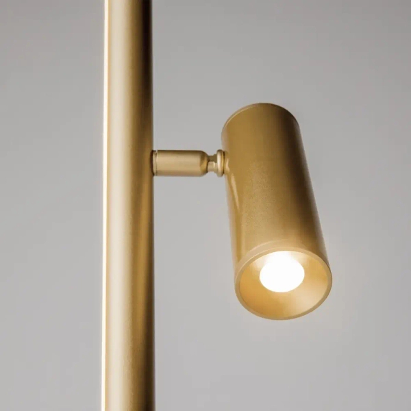 Lampa stojąca do czytania Thin MOD395FL-L28BS3K LED 14W 3000K mosiądz