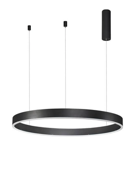 Wisząca lampa pokojowa Jaca do jadalni LED 48W czarna