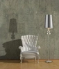 Lampa stojąca z abażurem Baroco do salonu podłogowa srebrna