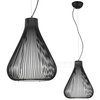 Industrialna LAMPA wisząca INKSIS MDM2245-1 Italux skandynawska OPRAWA metalowy ZWIS druciana klatka czarna