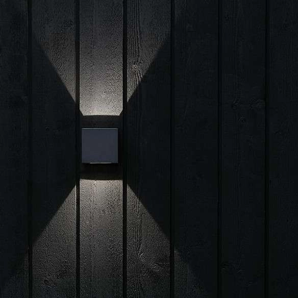 Zewnętrzna LAMPA ścienna ARGOS 106521 Markslojd elewacyjna OPRAWA kinkiet LED 4W 3000K IP44 outdoor kostka cube grafitowa