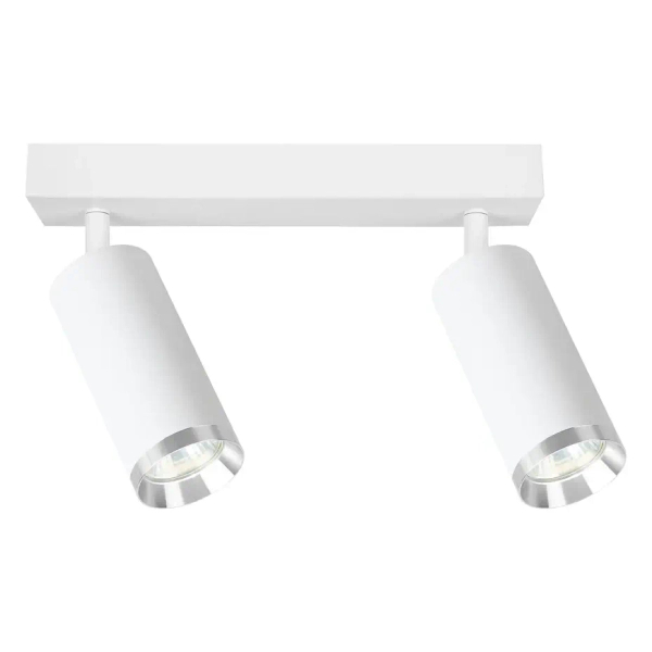 Salonowa lampa sufitowa Mica Spot ML2097 tubka cylinder biały