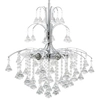 Pałacowa LAMPA wisząca 6246/6 8C Elem kryształowa OPRAWA crystal ZWIS glamour żyrandol chrom przezroczysty