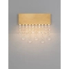 Kryształowy kinkiet ścienny OLEVIRA LE45147 LED 15W glamour złota
