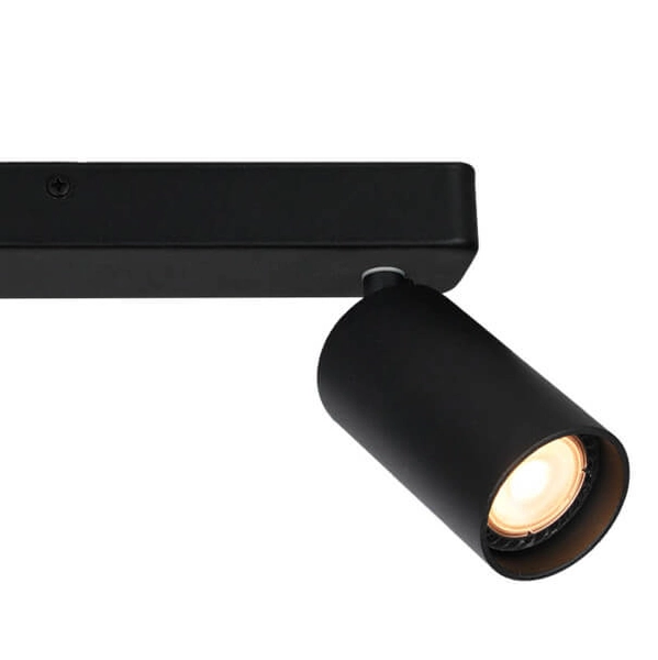 Podwójna lampa sufitowa Nesto SPL-23436-2-BK kuchenna regulowana czarna