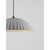 Wisząca lampa z betonu GIRONTO LE45303 nad wyspę kopuła szara