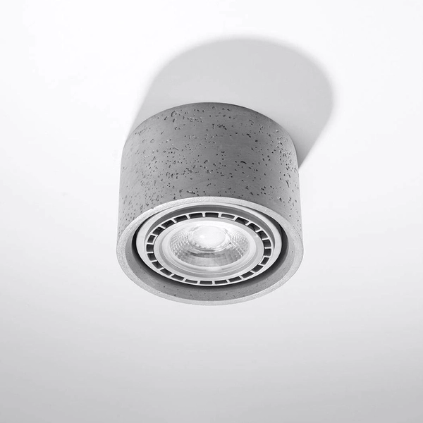Betonowy downlight sufitowy SL.0881 okrągły do przedpokoju