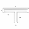 Łącznik-T do szyn magnetycznych MT0015 Maxlight metalowy czarny