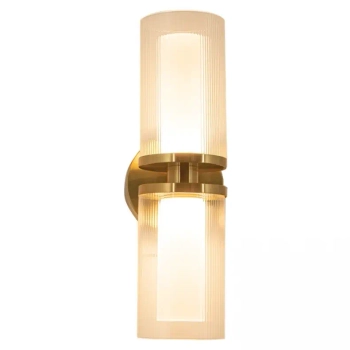 Podwójny ścienny kinkiet 23016 LED 12W 3000K tubka złota