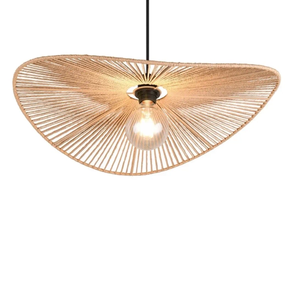 Ekologiczna lampa wisząca nad stół LAURINE R36161026 czarny brązowy