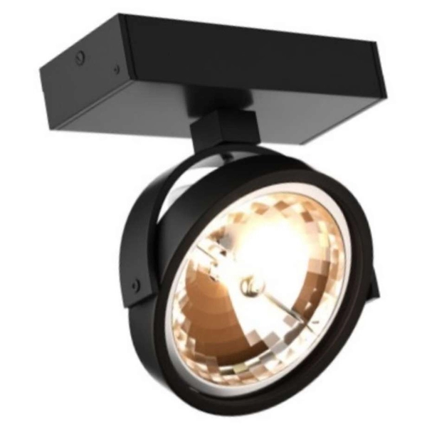 Industrialna LAMPA ścienna ROMEONE LP-2113/1W BK Light Prestige metalowa OPRAWA regulowana kinkiet reflektorek czarny