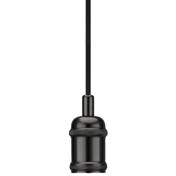 Industrialna lampa wisząca Avra 84800003 Nordlux okrągła czarna