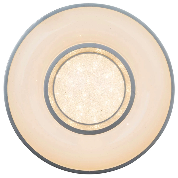 Plafon LAMPA sufitowa COLLA 41741-24 Globo okrągła OPRAWA ścienna LED 24W kinkiet srebrny biały