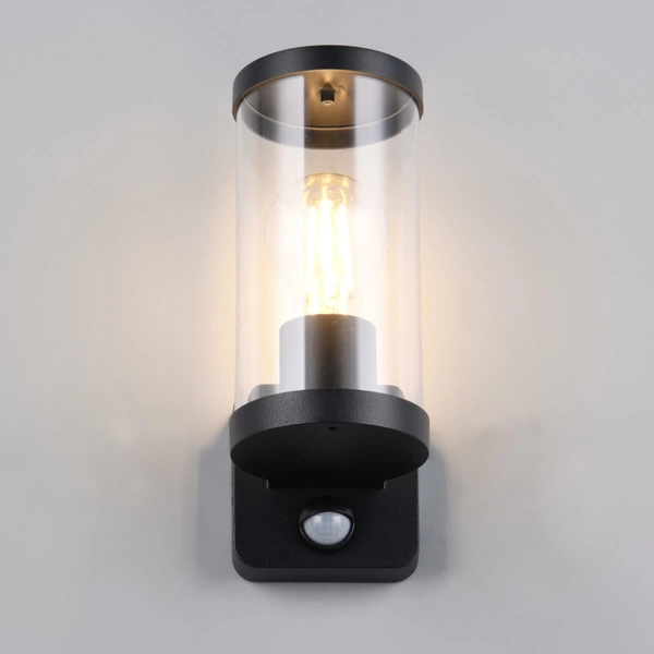 Kinkiet ścienny z czujnikiem ruchu Bonito R21599132 IP44 czarny