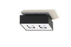 Downlight LAMPA sufitowa SL.0071 prostokątna OPRAWA metalowa czarna