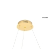 Wisząca lampa WAVES złota MSE1501100593 1xLED 34W 3000K metalowa