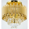 Kryształowa sufitowa lampa Bari 6230/4B TR glamour złoty