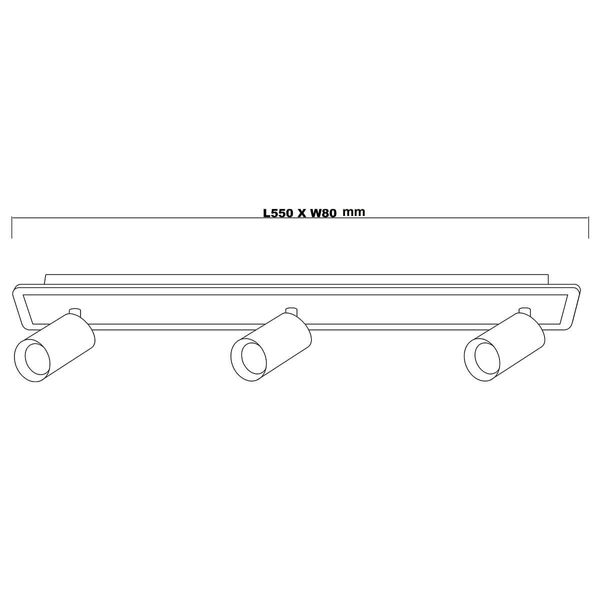 Sufitowa lampa regulowana Parma LP-0612/3WS WH LED 3000-6000K biały